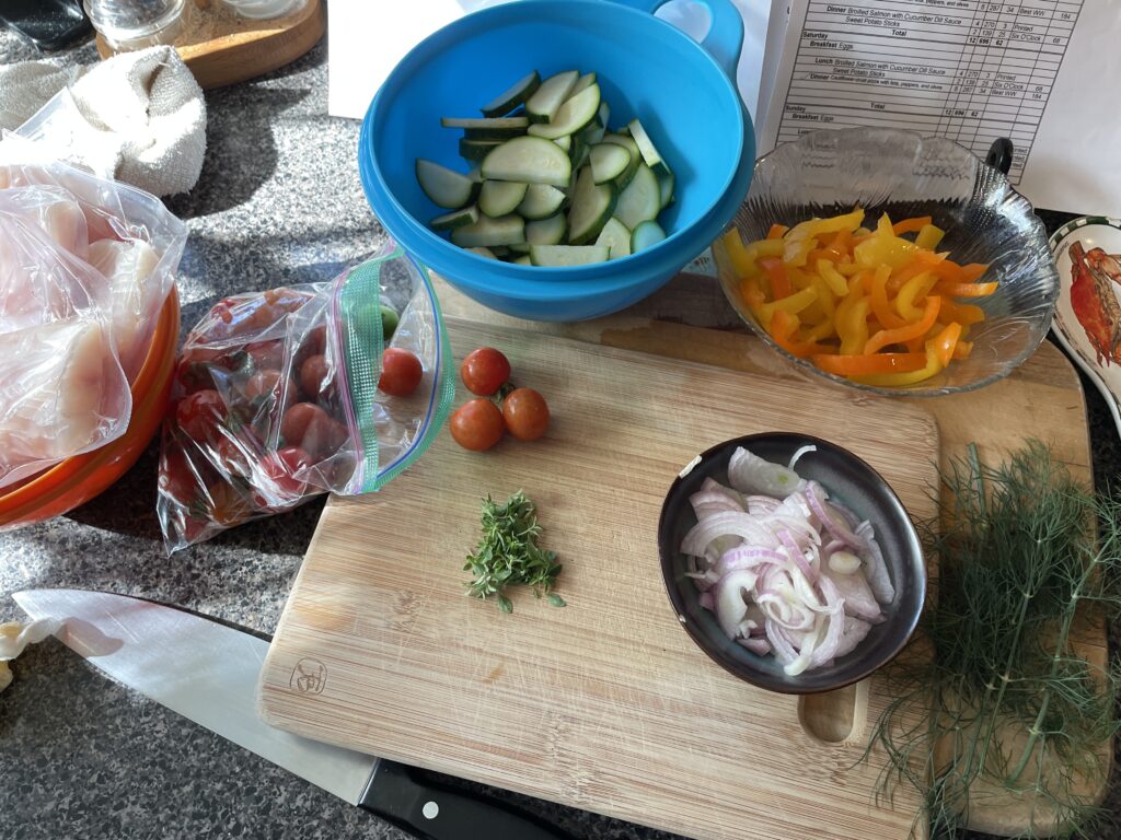 Ingredients for the baked mahi mahi recipe