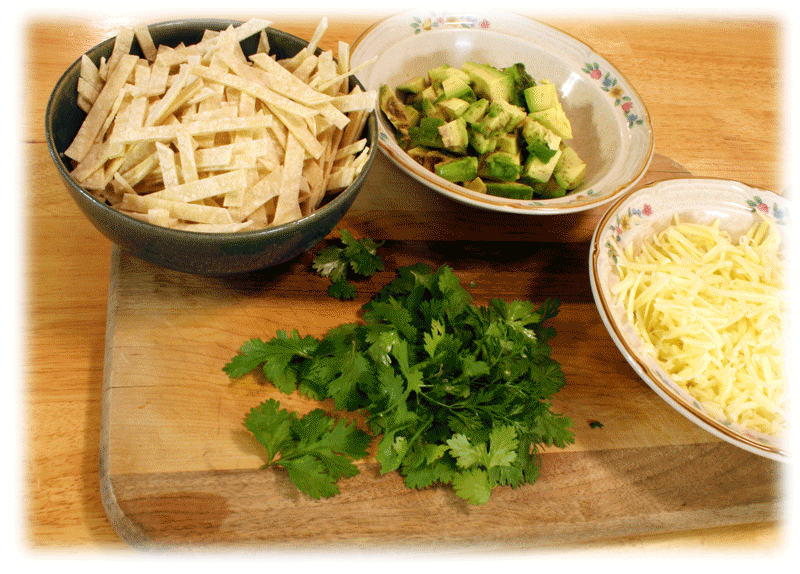 Chicken Tortilla Soup ingredients image