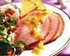 Baked Sugar Cured Ham with Raisin Sauce