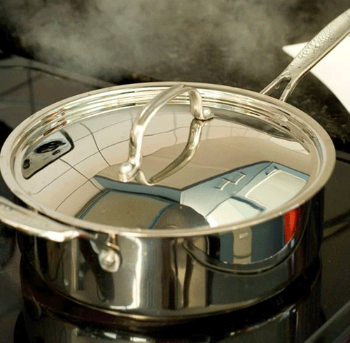 Steaming the eggs
