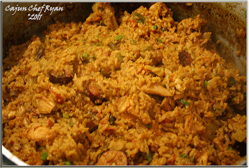 Emeril's One Pot Sizzling Skillet ~ Chicken and Andouille Jambalaya