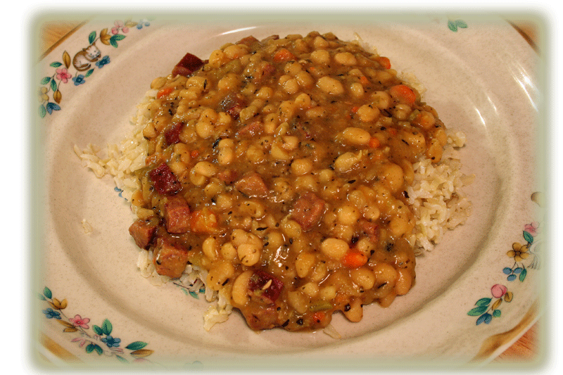 White Beans with Brown Rice