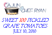 Pickled 'Sweet 100' Grape Tomatoes Label