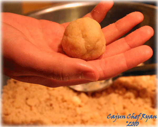 Shape dough into 1 ½ to 2-inch balls