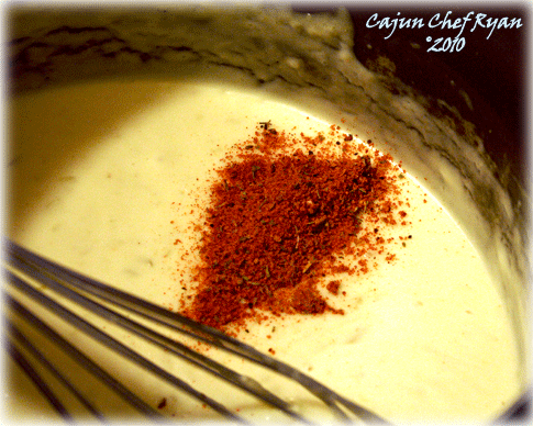 Add the Cajun Spice Blend.