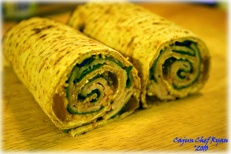 Peachy Turkey Wrap...another view!