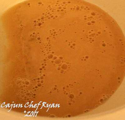 dissolve the yeast in the warm water