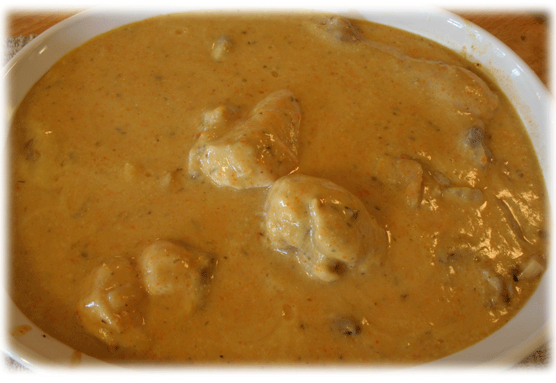 Assembly of the Chicken Fricassée with sauce image