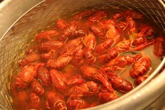 Boiled Crawfish ready